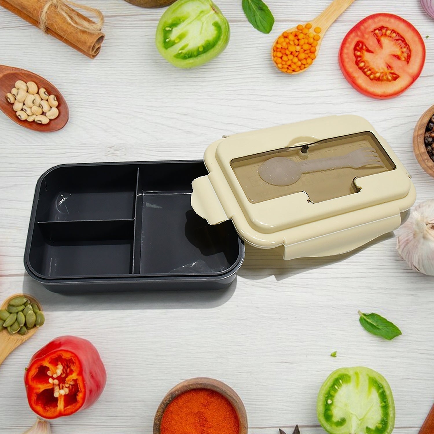 2809 Lunch Box Flex Lock Plastic Liner Lunch Container, Portable Tableware Set for Kid Adult Student Children Keep Food Warm 2809 Lunch Box Flex Lock Plastic Liner Lunch Container, Portable Tableware Set for Kid Adult Student Children Keep Food Warm